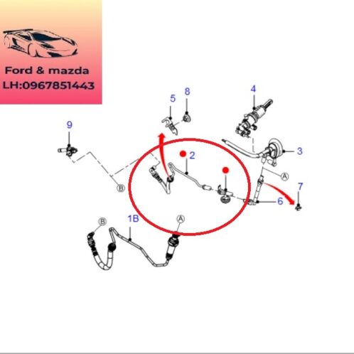 Tuy ô xả dầu tổng côn ford ranger mazda bt50 2012-2013-2014-2015-2016-2017-2018-2019-2020-2021-2022-tuy ô côn tổng côn trên ranger mazda bt50-EB3G7A512AA-AB397A512JB