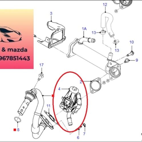 Van tuần hoàn khí khí xả ford ranger mazda bt50 2012-2013-2014-2015-2016-2017-2018-2019-2020-2021-2022-van ERG ford ranger mazda bt50-FB3Q9D475AC