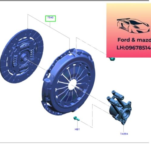 Bàn ép lá côn ford ecosport 2018-2019-2020-2021-2022-bộ côn ford ecosport số sàn bàn ép ecosport lá côn ecosport GN1G7540BA-GN1G7540AD