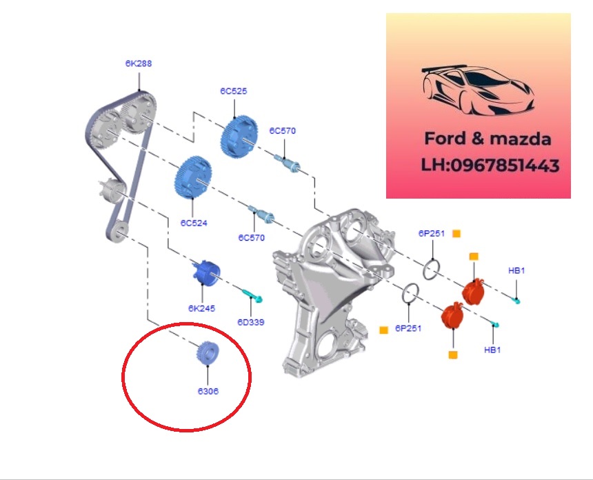 Bánh răng dây curoa cam ford ecosport 2018-2019-2020-2021-2022-Bánh răng cam ford ecosport 1.0 bánh răng dây belt cam ford ecosport 1.0 E3BG6306AA-E3BG6306AB (2) Bánh răng dây curoa cam ford ecosport 2018-2019-2020-2021-2022-Bánh răng cam ford ecosport 1.0 bánh răng dây belt cam ford ecosport 1.0 E3BG6306AA-E3BG6306AB