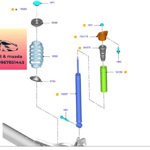 Bát béo Giảm sóc sau ford ecosport 2014-2015-2016-2017-2018-2019-2020-2021-2022-bát bèo thụt sau ford ecoport-Bát bèo bắt nhún sau ford cosport-8V5118A116AA