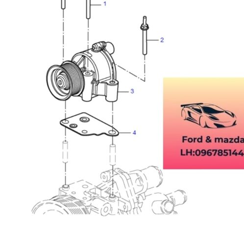 Bơm Chân không ford transit 2008-2022 Bơm Chân không ford transit 2008-2009-2010-2011-2012-2013-2014-2015-2016-2017-2018-2019-2020-2021-2022-Bơm Chân không trợ lực phanh ford transit YC1Q2A451AH