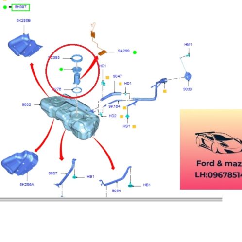 Bơm xăng ford ecosport 2014-2015-2016-2017-2018-2019-2020-2021-2022-bơm nhiên liệu ford ecosport-cụm bơm xăng trong thùng xăng ford ecosport- GN159H307AA-CN159H307CB