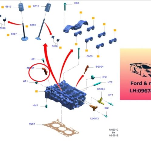 Cảm biến dầu mặt máy ford ecosport 2018-2019-2020-2021-2022 van cảm biến dầu ford ecosport 1.5 cảm biến nhớt mặt quy lát ford ecosport 1.5 GN1G6B297AA