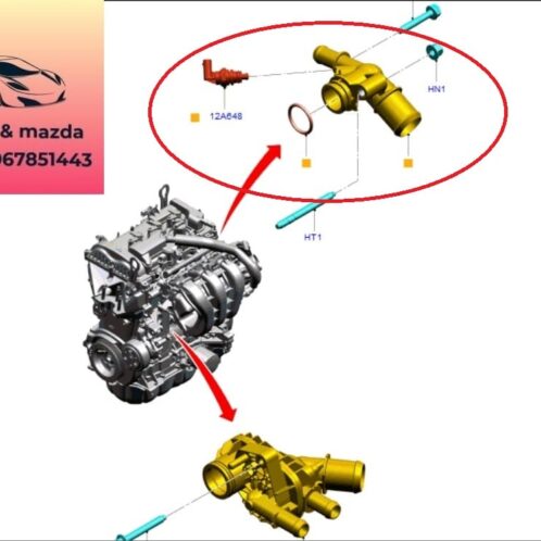 Cảm biến nhiệt độ nước ford ecosport 2018-2019-2020-2021-2022-cảm biến nhiệt độ nước cút chia nước ford ecosport 1.5 cảm biến nhiệt độ nước chia nước máy ford ecosport 1.5 GK2A12A648AA