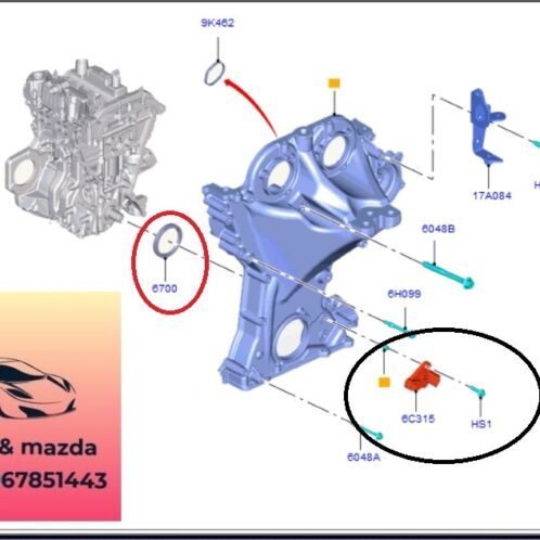 Cảm biến trục cơ ford ecosport 2018-2019-2020-2021-2022-cảm biến cốt máy ford ecosport 1.0 cảm biến trục khủy ford ecosport cảm biến vị trí trục cơ ecosport 1.0 BM516C315BB