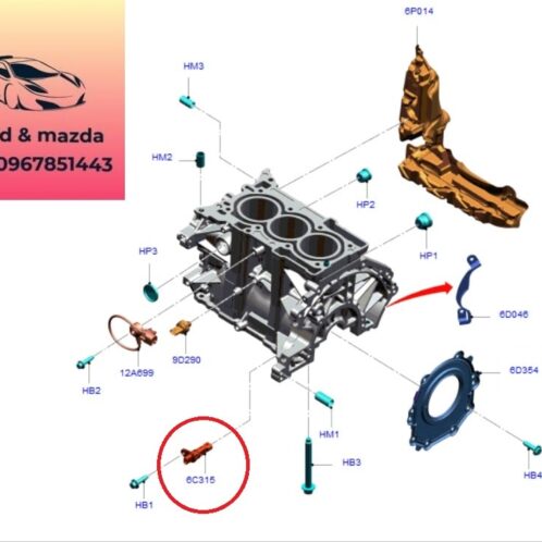 Cảm biến trục cơ ford ecosport 2018-2019-2021-2022 cảm biến cốt máy ford ecosport 1.5 cảm biến vị trí trục khủy ecosport 1.5 GN1A12A699BA