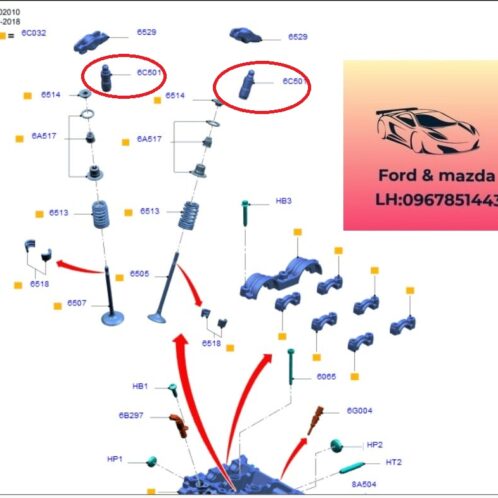 Con đội cò xupap ford ecosport 2018-2022 1.5 Con đội cò xupap ford ecosport 2018-2019-2020-2021-2022 con đội ford ecosport 1.5 con đội cò mổ ford ecosport 1.5 BR3E6C501AA