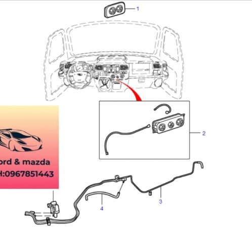 Công tắc điều chỉnh điều hòa ford transit 2008-2009-2010-2011-2012-2013-2014-2015-2016-2017-2018-2019-2020-2021-2022- công tắc điều hòa ford transit 7C1919980BC-EC1919980BA
