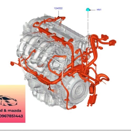 Dây điện khoang động cơ ford ecosport 2014-2017 Dây điện khoang động cơ ford ecosport 2014-2015-2016-2017 bộ dây điện động cơ ford ecosport- CN1512A522KE