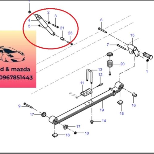 Giảm sóc sau ford transit 2008-2009-2010-2011-2012-2013-2014-2015-2016-2017-2018-2019-2020-2021-2022-Thụt sau ford transit nhún sau ford transit 7C1918080DE-7C1918080DG