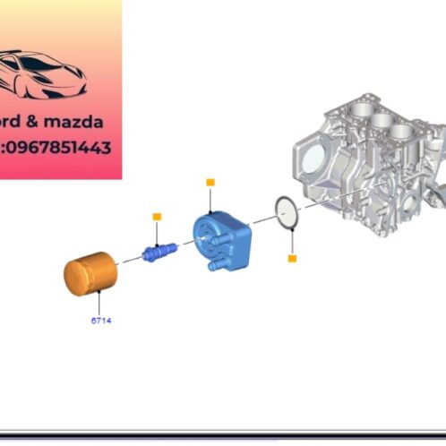 Két làm mát dầu ford ecosport 2018-2022 1.0 Két làm mát dầu ford ecosport 2018-2019-2020-2021-2022 két sinh hàn ford ecosport 1.0 két giải nhiệt động cơ ford ecosport 1.0 CM5G6B856FA