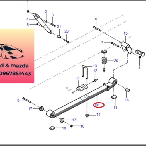 Lá nhíp sau ford transit 2008-2022 Lá nhíp sau ford transit 2008-2009-2010-2011-2012-2013-2014-2015-2016-2017-2018-2019-2020-2021-2022-cụm lá nhíp sau ford transit 7C195560EF-7C195560EG