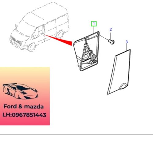 Nắp mở bình dầu ford transit 2008-2009-2010-2011-2012-2013-2014-2015-2016-2017-2018-2019-2020-2021-2022 nắp bình nhiên liệu ford transit 9C19V27936AA