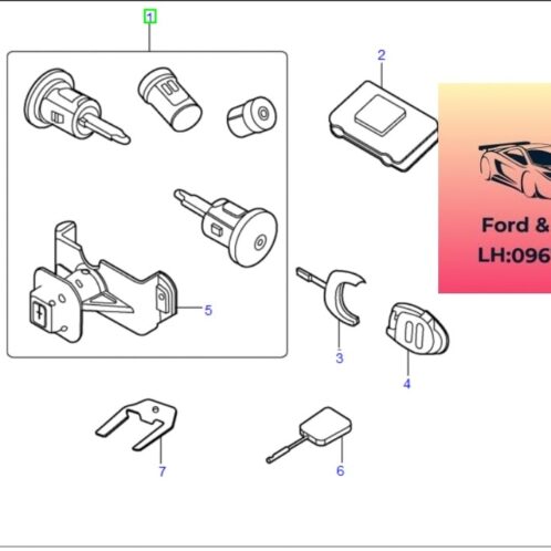 Ổ khóa ford transit 2008-2022 Ổ khóa ford transit 2008-2009-2010-2011-2012-2013-2014-2015-2016-2017-2018-2019-2020-2021-2022-ổ khóa chìa khóa ford transit 7C1AV22050DA
