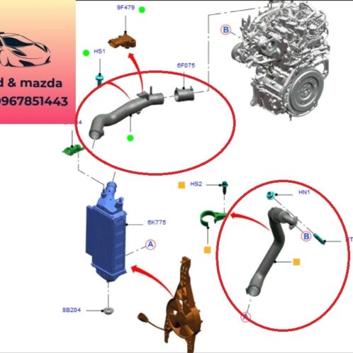 Ống cao su vào két làm mát turbo ford ecosport 2018-2022 1.0 Ống cao su vào két làm mát turbo ford ecosport 2018-2019-2020-2021-2022- ống gió vào két giải nhiệt turbo ford ecosport 1.0 ống két làm mát tu bô ford ecosport 1.0 GN116F073FB-GN116C646FA-GN116F073FC