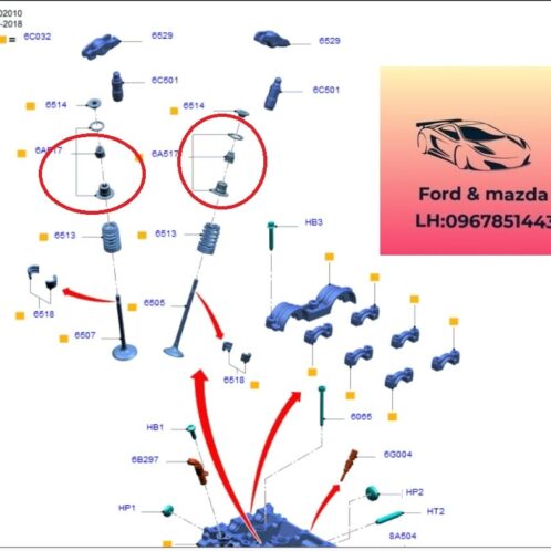 Phớt ghít ford ecosport 2018-2022 1.5 Phớt ghít ford ecosport 2018-2019-2020-2021-2022 phớt git xupap ford ecosport 1.5 phớt ghít dộng cơ ford ecosport 1.5 HX796A517AA-GN1G6A517AA
