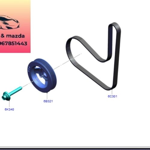 Puly trục cơ ford ecosport 2018-2019-2020-2021-2022 buly cốt máy ford ecosport 1.5 puli trục cơ động cơ ford ecosport 1 GN1G6B321AA-GN1G6B321CA