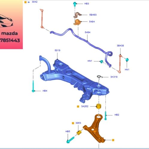 Rô tuyn cân bằng trước ford ecosport 2014-2022 Rô tuyn cân bằng trước ford ecosport 2014-2015-2016-2017-2018-2019-2020-2021-2022-thanh bắt vào thanh giằng cân bằng trước ecosport- 8V513B438BB-CN153B438AB