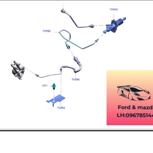 Tổng côn ford ecosport 2018-2022 số sàn Tổng côn ford ecosport 2018-2019-2020-2021-2022- heo côn trên ford ecosport 1.5 số sàn H1B17A543BA
