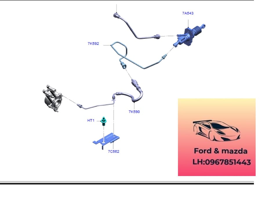Tổng côn ford ecosport 2018-2019-2020-2021-2022- heo côn trên ford ecosport 1.5 số sàn H1B17A543BA (2) Tổng côn ford ecosport 2018-2019-2020-2021-2022- heo côn trên ford ecosport 1.5 số sàn H1B17A543BA