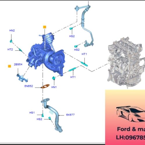 Turbo ford ecosport 2018-2022 1.0 Turbo ford ecosport 2018-2019-2020-2021-2022 tu bô ford ecosport 1.0 tu bô động cơ ford ecosport 1.0 CM5G6K682JB
