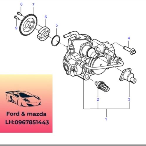 Bơm cao áp ford transit 2008-2022 Bơm cao áp ford transit 2008-2009-2010-2011-2012-2013-2014-2015-2016-2017-2018-2019-2020-2021-2022-Bơm dầu ford transit bơm nhiên liệu ford transit 6C1Q9B395BE