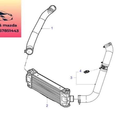 Cảm biến đo gió ống làm mát Két làm mát Turbo ford transit 2008-2009-2010-2011-2012-2013-2014-2015-2016-2017-2018-2019-2020-2021-2022-cảm biến đo gió trên ống gió tu bô transit 9C1112A697BA