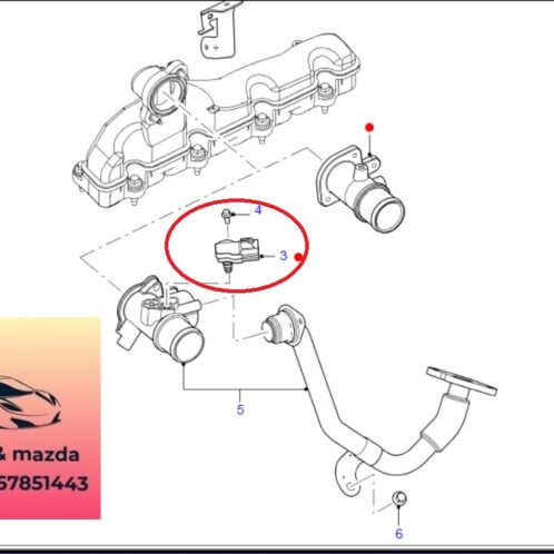 Cảm biến khí nạp ford transit 2008-2009-2010-2011-2012-2013-2014-2015-2016-2017-2018-2019-2020-2021-2022-Cảm biến MAP transit cảm biến gió transit 6X719F479AA-6C119F479AB
