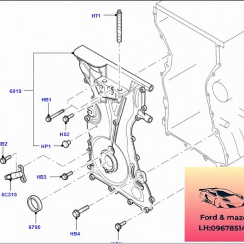 Cảm biến trục cơ ford focus 2005-2006-2007-2008-2009-2010-2011-2012 Cảm biến cốt máy ford focus cảm biến trục khủy focus 1S7F6D315AA