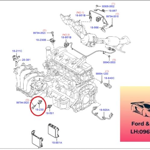 Cảm biến trục cơ ford focus 2005-2006-2007-2008-2009-2010-2011-2012 Cảm biến trục khủy focus cảm biến cốt máy ford focus ZJ0118221