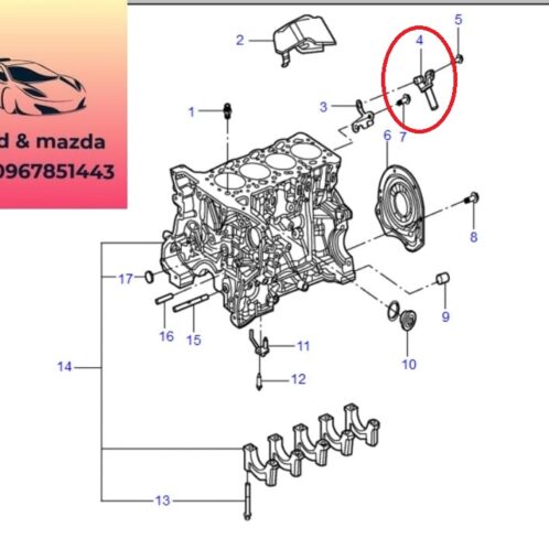 Cảm biến trục cơ ford transit 2008-2009-2010-2011-2012-2013-2014-2015-2016-2017-2018-2019-2020-2021-2022-cảm biến cốt máy ford transit cảm biến kích nổ ford transit 2S7Q6C315AC