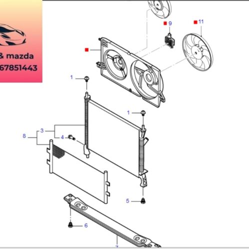 Cánh quạt két nước ford transit 2008-2022 Cánh quạt két nước ford transit 2008-2009-2010-2011-2012-2013-2014-2015-2016-2017-2018-2019-2020-2021-2022-Cánh quạt két nước động cơ ford transit EC198600AA-EC198D612AA