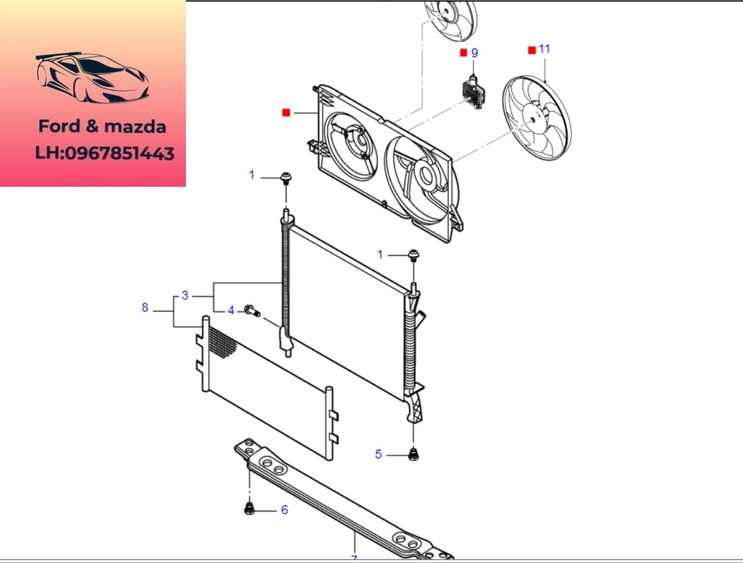Cánh quạt két nước ford transit 2008-2009-2010-2011-2012-2013-2014-2015-2016-2017-2018-2019-2020-2021-2022-Cánh quạt két nước động cơ ford transit EC198600AA-EC198D612AA (1) Cánh quạt két nước ford transit 2008-2009-2010-2011-2012-2013-2014-2015-2016-2017-2018-2019-2020-2021-2022-Cánh quạt két nước động cơ ford transit EC198600AA-EC198D612AA