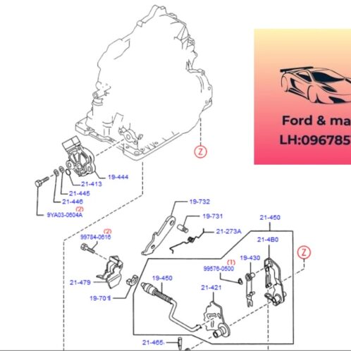 Công tắc đi số ford focus 2005-2007 Công tắc đi số ford focus 2005-2006-2007-Cảm biến sang số hộp số ford focus van rẽ quạt hộp số ford focus FN0221444