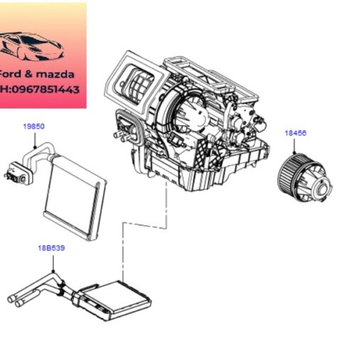 Dàn lạnh ford focus 2012-2013-2014-2015-Giàn lạnh điều hòa ford focus BV6N19850CA