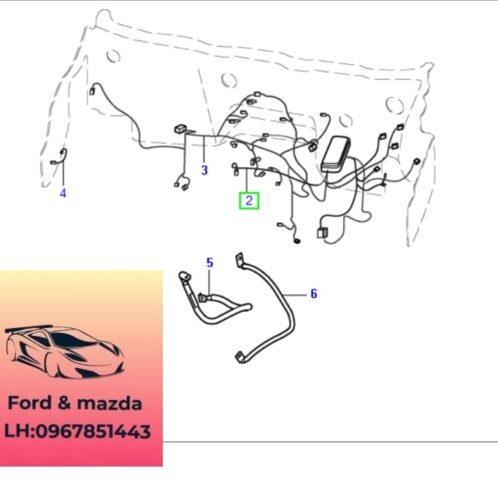 Dây điện động cơ ford transit 2008-2022 Dây điện động cơ ford transit 2008-2009-2010-2011-2012-2013-2014-2015-2016-2017-2018-2019-2020-2021-2022 Dây điện khoang động cơ ford transit dây điện khoang máy transit 7C199K499XF-DC199K499DA
