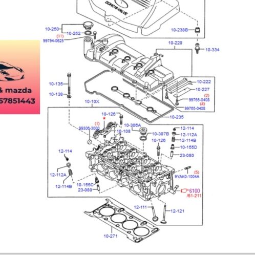 Gioăng mặt máy ford focus 2005-2006-2007-Gioăng quy lát ford focus 1.6 ZY0110271A