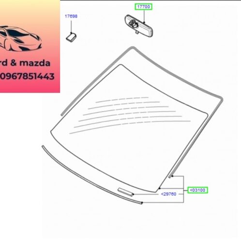 Gương trong xe ford focus 2005-2006-2007-2008-2009-2010-2011-2012- Kính chiếu trong xe focus 5M5117N695AB