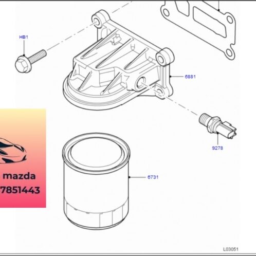Lọc dầu ford focus 2005-2006-2007-2008-2009-2010-2011-2012 Lọc nhớt động cơ ford focus lọc dầu động cơ ford focus lọc dầu máy focus 1S7G6714DA (1)