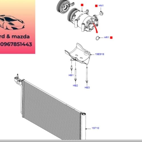 Lốc điều hòa ford focus 2012-2013-2014-2015-Lốc lạnh ford focus 2.0 lốc lạnh điều hòa ford focus máy lạnh điều hòa ford focus 2.0 BV6N19D629BC-BV6N19D629BF