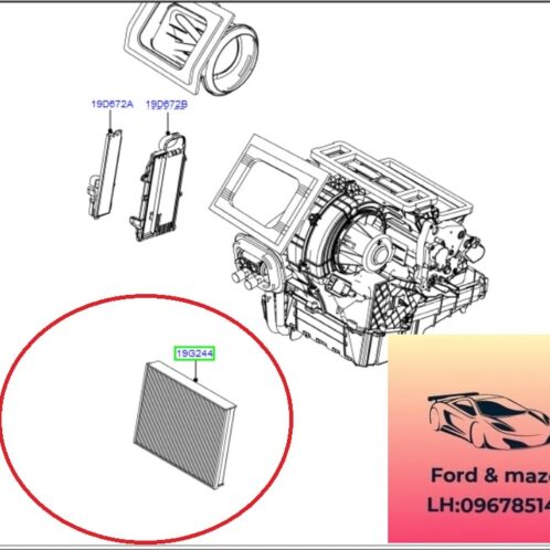 Lọc gió điều hòa ford focus 2012-2015 Lọc gió điều hòa ford focus 2012-2013-2014-2015-Lọc gió dàn lạnh ford focus AV6N19G244AA-AV6N19G244AAHF