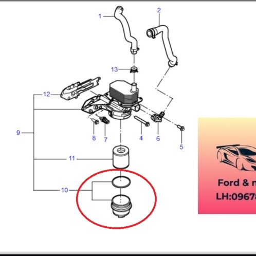 Nắp vặn Lọc dầu ford transit 2008-2022 Nắp vặn Lọc dầu ford transit 2008-2009-2010-2011-2012-2013-2014-2015-2016-2017-2018-2019-2020-2021-2022-nắp Lọc nhớt ford transit nắp nhựa két sinh hàn ford transit (1)