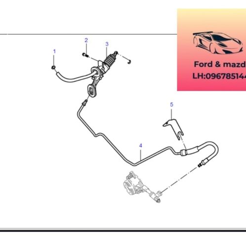 Ống dầu Tổng côn ford transit 2008-2009-2010-2011-2012-2013-2014-2015-2016-2017-2018-2019-2020-2021-2022-tuy ô dầu Tổng côn trên ford transit ống dầu vào bi tê transit 6C117A512GA