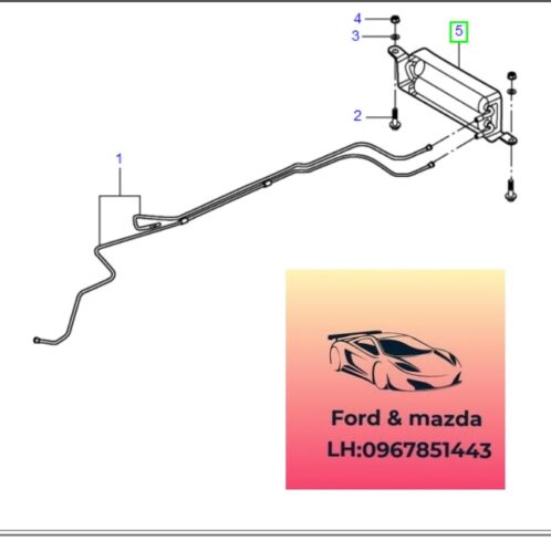 Ống làm mát dầu ford transit 2008-2009-2010-2011-2012-2013-2014-2015-2016-2017-2018-2019-2020-2021-2022-dàn làm mát dầu bình dầu ford transit tuy ô làm mát dầu transit YC159N103DF-8C119N103AA