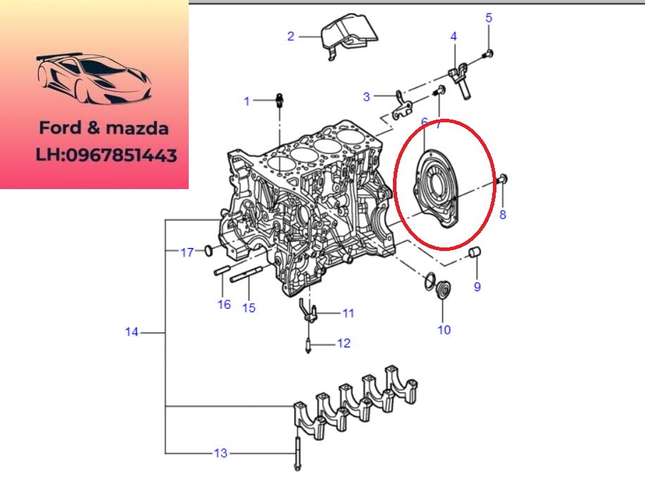 Phớt đuôi trục cơ ford transit 2008-2009-2010-2011-2012-2013-2014-2015-2016-2017-2018-2019-2020-2021-2022-phớt đuôi cốt máy ford transit 3S7Q6701AA (2) Phớt đuôi trục cơ ford transit 2008-2009-2010-2011-2012-2013-2014-2015-2016-2017-2018-2019-2020-2021-2022-phớt đuôi cốt máy ford transit 3S7Q6701AA