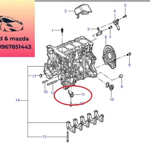 Vòi phun dầu lốc máy ford transit 2008-2009-2010-2011-2012-2013-2014-2015-2016-2017-2018-2019-2020-2021-2022-vòi phun dầu piston ford transit BK3Q6K868CA-YC1Q6K868AB