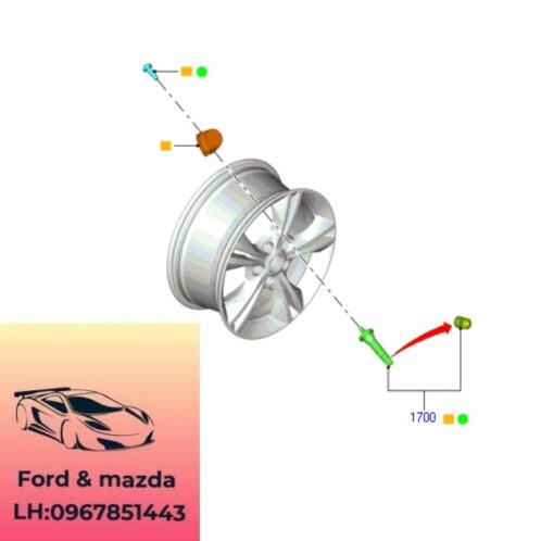 Cảm biến áp suất lốp ford focus 2015-2016-2017-2018-2019 cảm biến lốp ford focus cảm biến áp suất bánh xe focus DV6T1A180AA