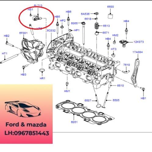 Cảm biến dầu động cơ ford focus 2012-2016 Cảm biến dầu động cơ ford focus 2012-2013-2014-2015-2016- van solenoi động cơ van dầu mặt máy ford focus 4M5G6L713AE-CN1G6L713AB (1)