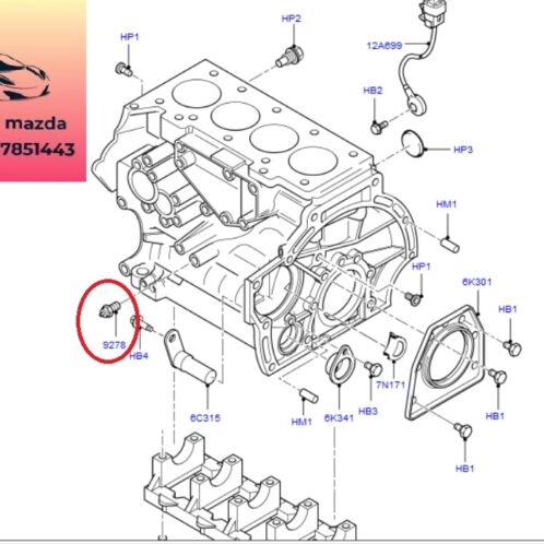 Cảm biến dầu động cơ ford focus 2012-2013-2014-2015 Cảm biến nhớt focus cảm biến dầu focus cảm biến áp suất dầu động cơ focus 3M519278AB